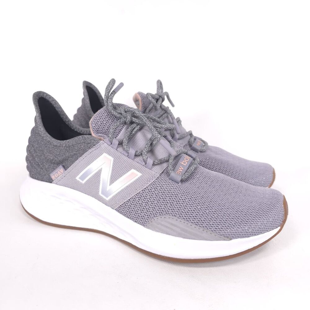 NEW BALANCE Women's New Sneakers 10 ROAV Gray Pink Running Fresh Foam WROAVTP